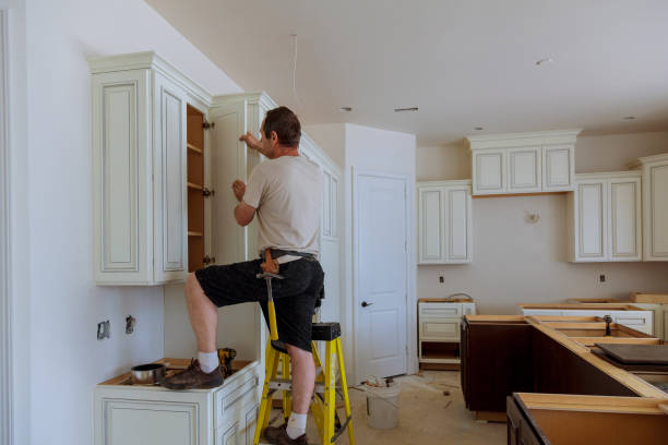 Open concept kitchen conversion in Preston by JMT Kitchen Cabinet